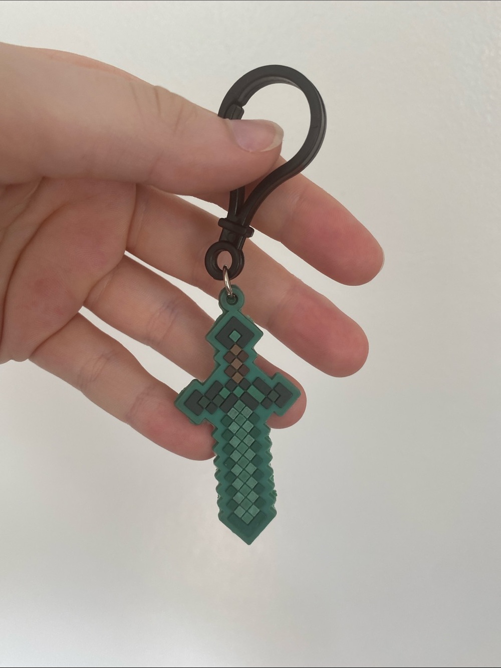Minecraft Diamond Sword Keychain